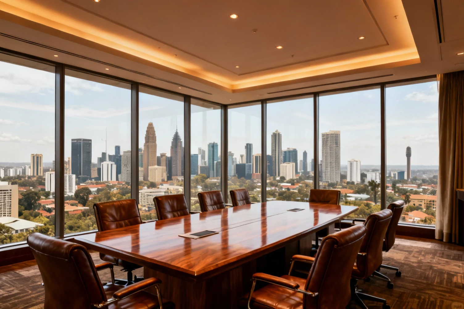 Salle de conference avec vue panoramique sur Nairobi